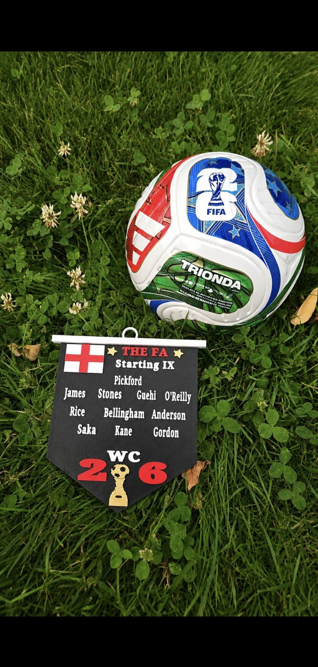 England "The FA" Starting XI Ornament - World Cup 2026