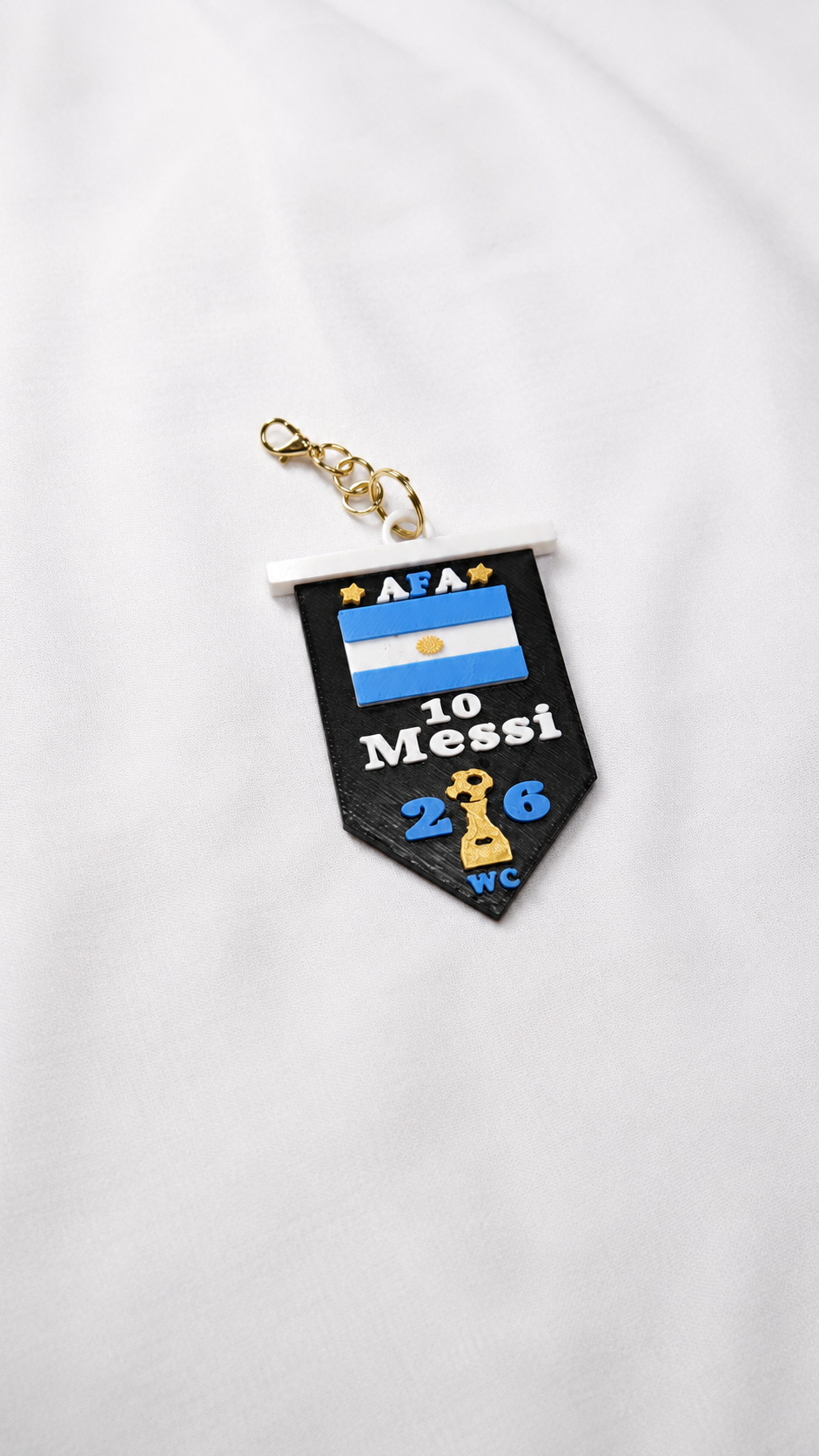 Argentina Messi #10 Keychain - 2026 World Cup