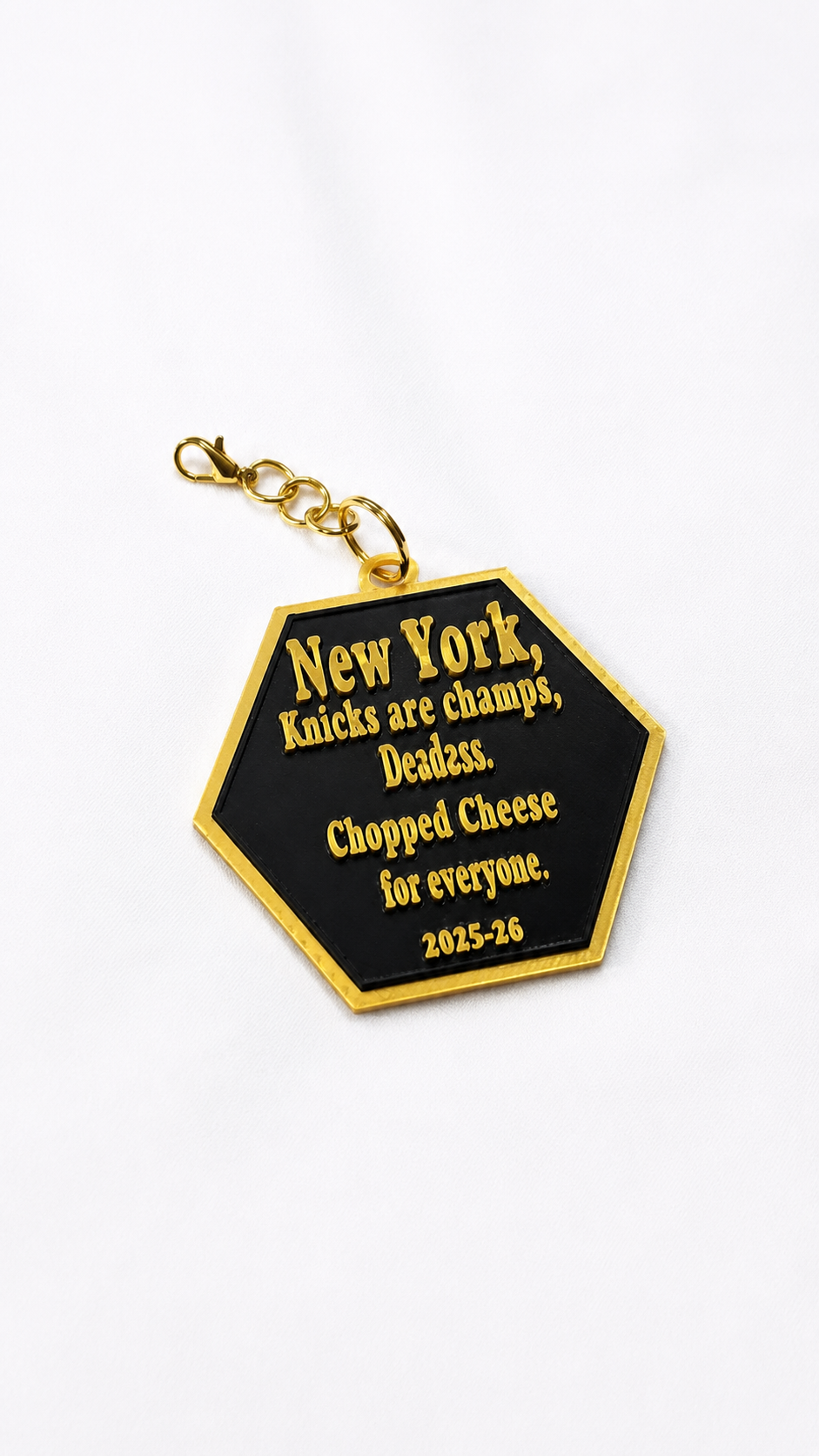 Knicks "Chopped Cheese" Keychain - Statement Edition