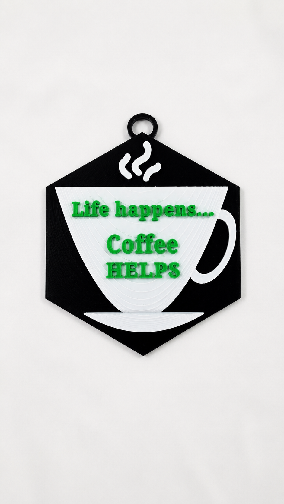 Life Happens, Coffee Helps Ornament