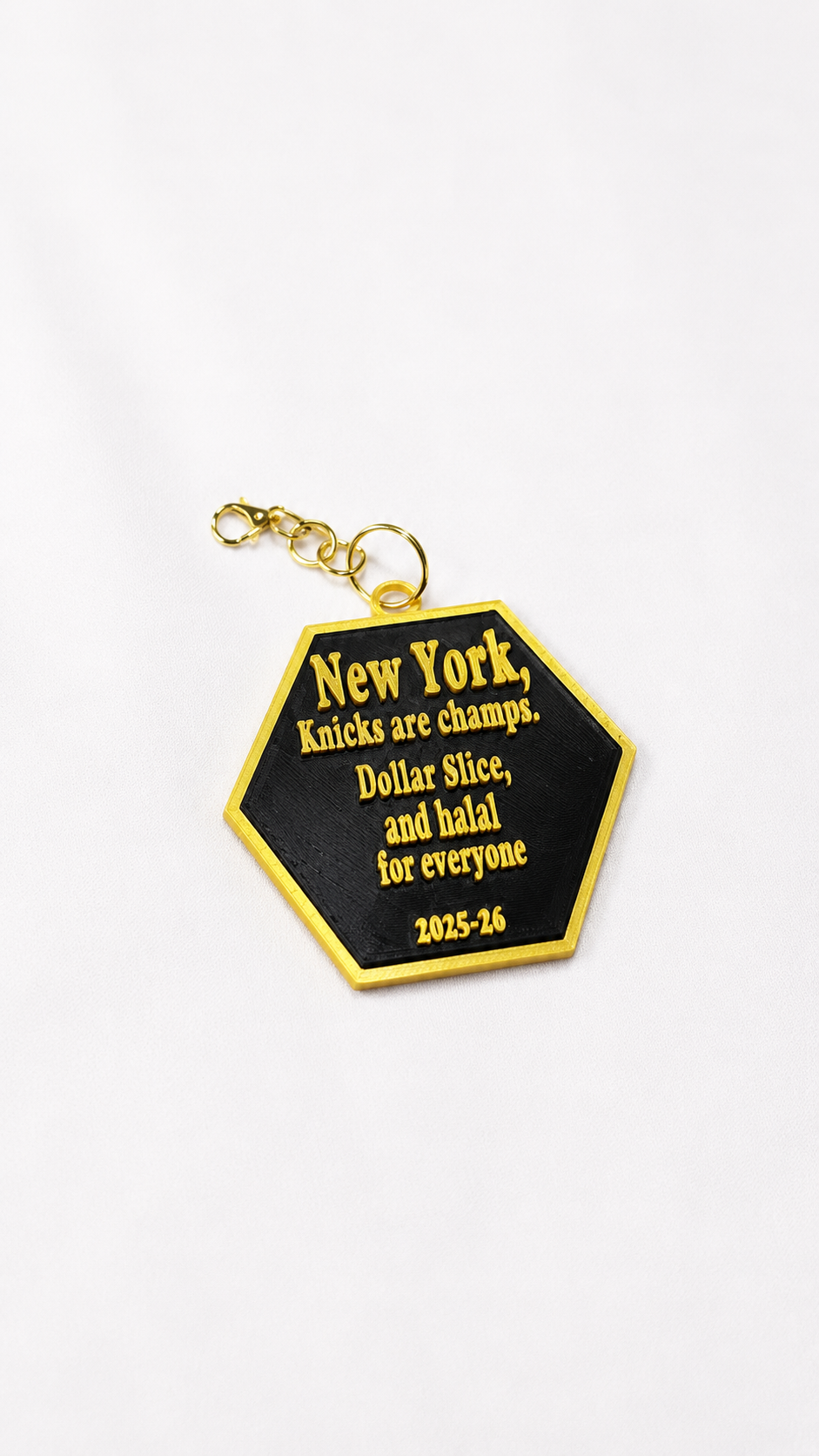 Knicks "Dollar Slice and halal" Keychain - Statement Edition