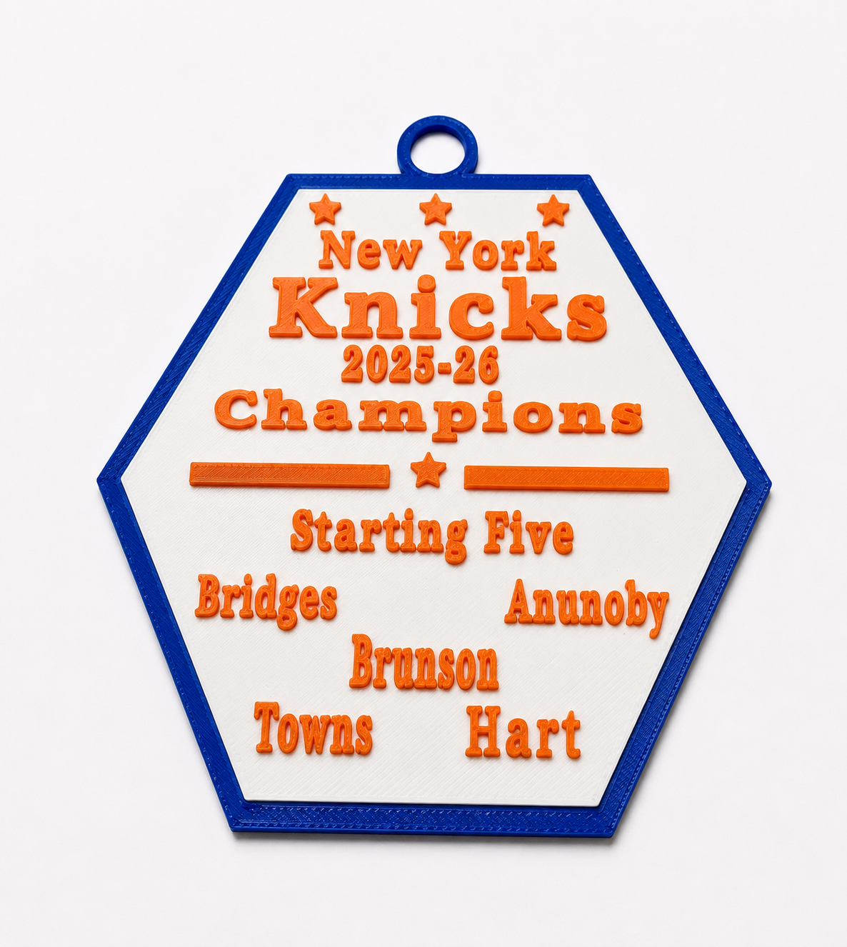 Knicks "Starting Five" Champions Ornament - Statement Edition