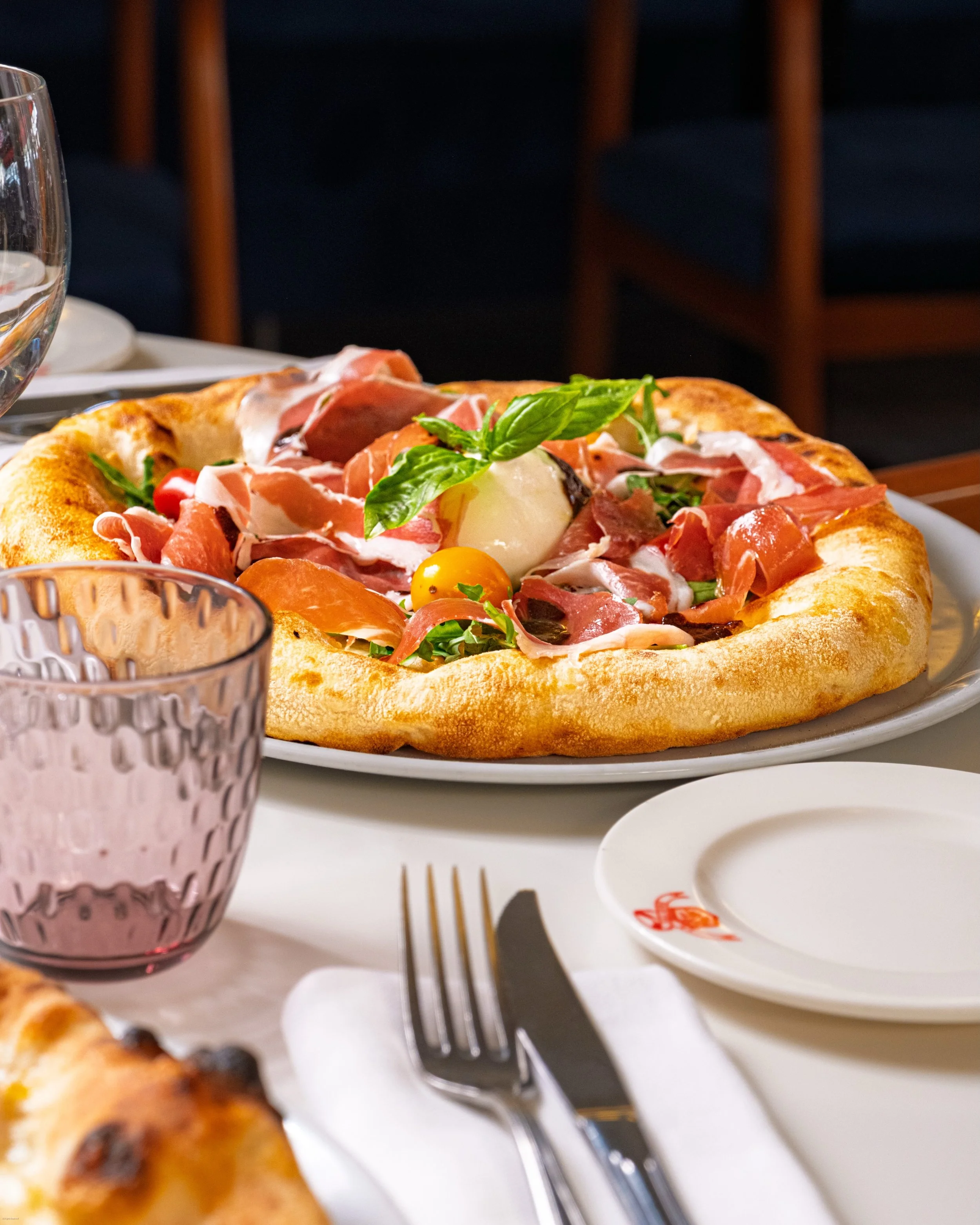 Our new Pizzas have arrived, Prosciutto Crudo, Mozzarella di Buffalo, Pomodorini &amp; Rucola. 
Signed with a drizzle of Balsamic reduction 

#lasaliere #lasalieremonaco
#monaco #montecarlo
