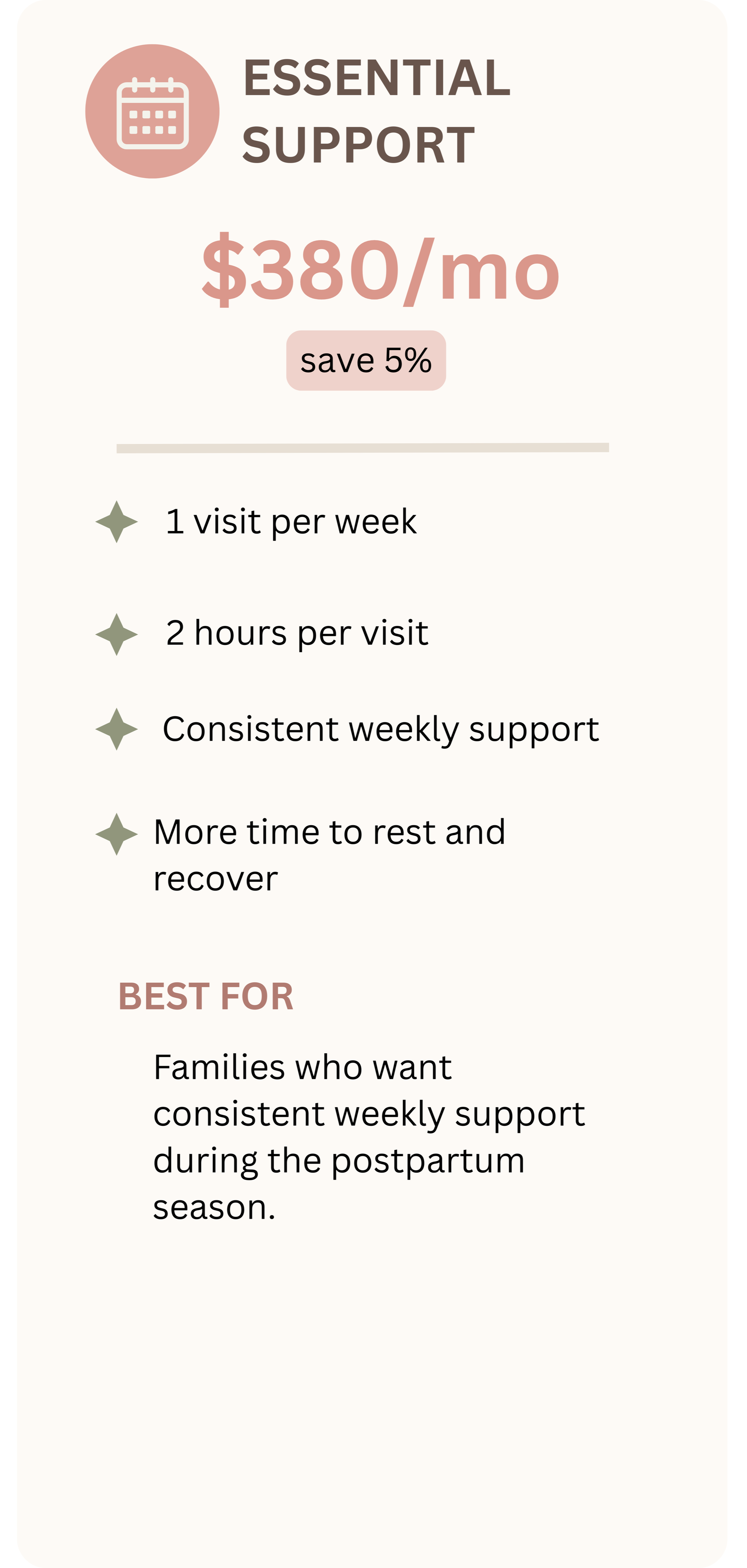 Essential Support Package