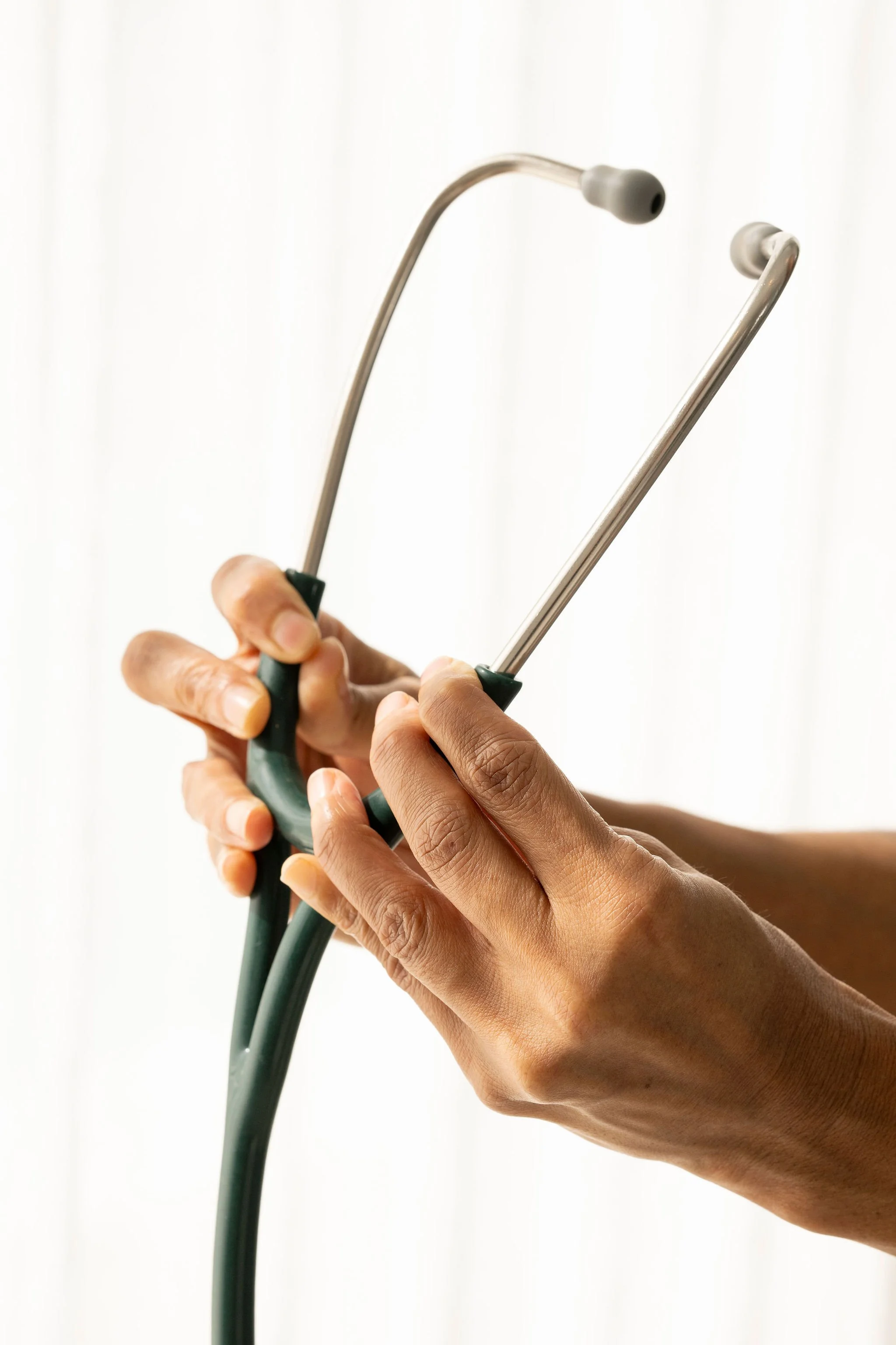 Doctor holding a stethoscope