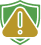 Warning sign with an exclamation mark in a triangle