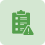 A green document icon with a folded corner, featuring a bar graph and a pie chart.