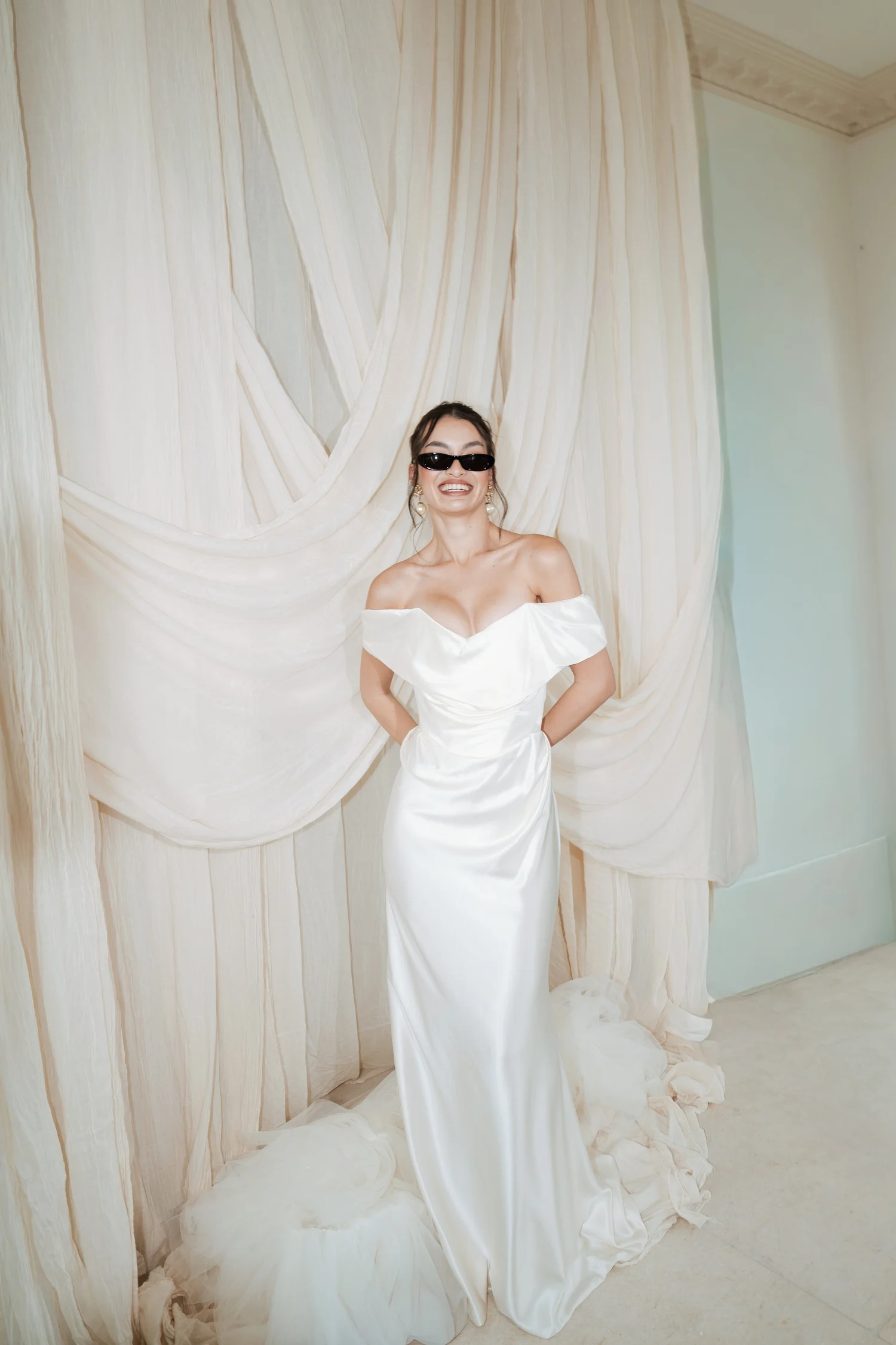 Editorial bridal portrait
