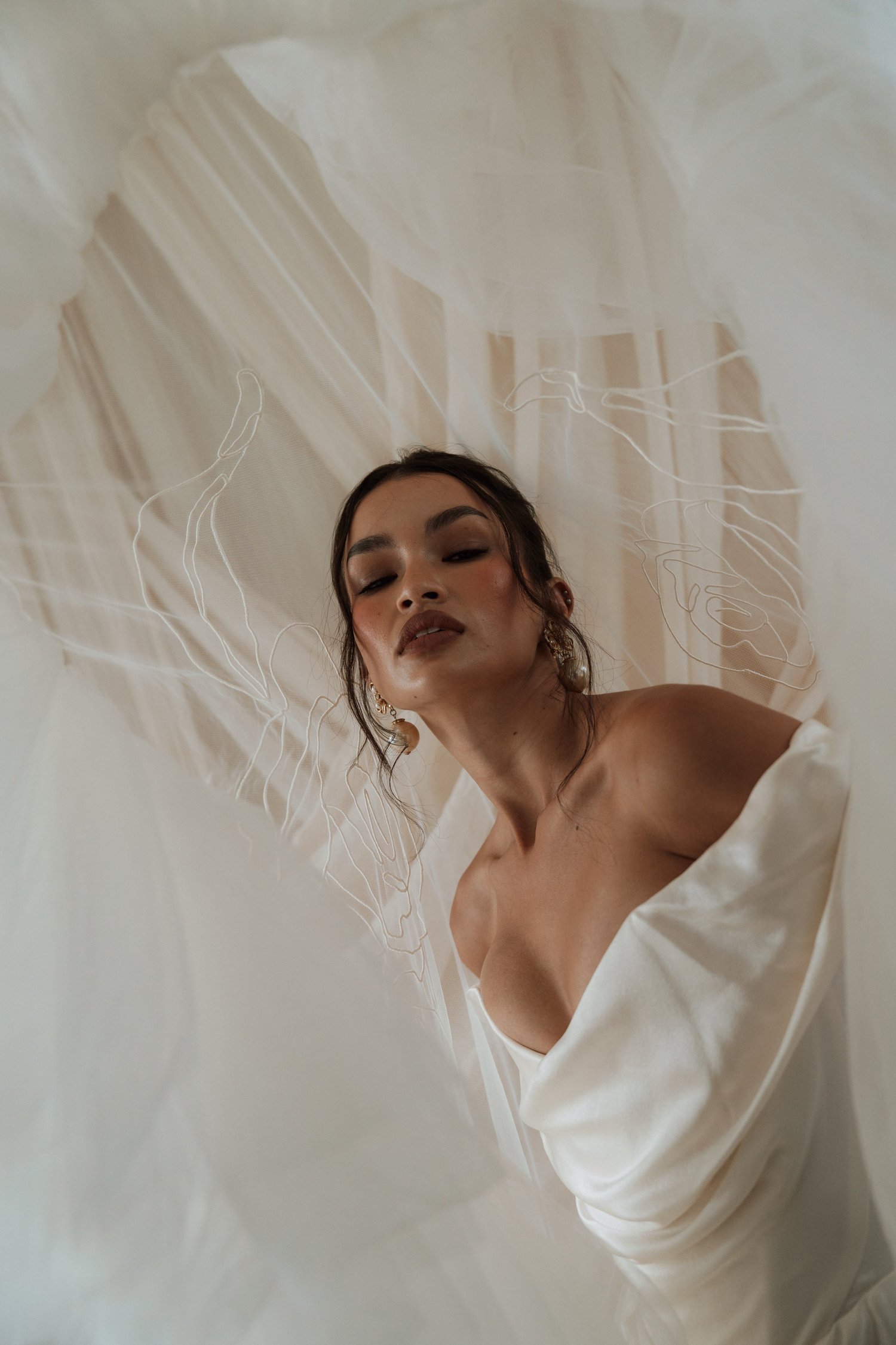 Colour wedding portrait