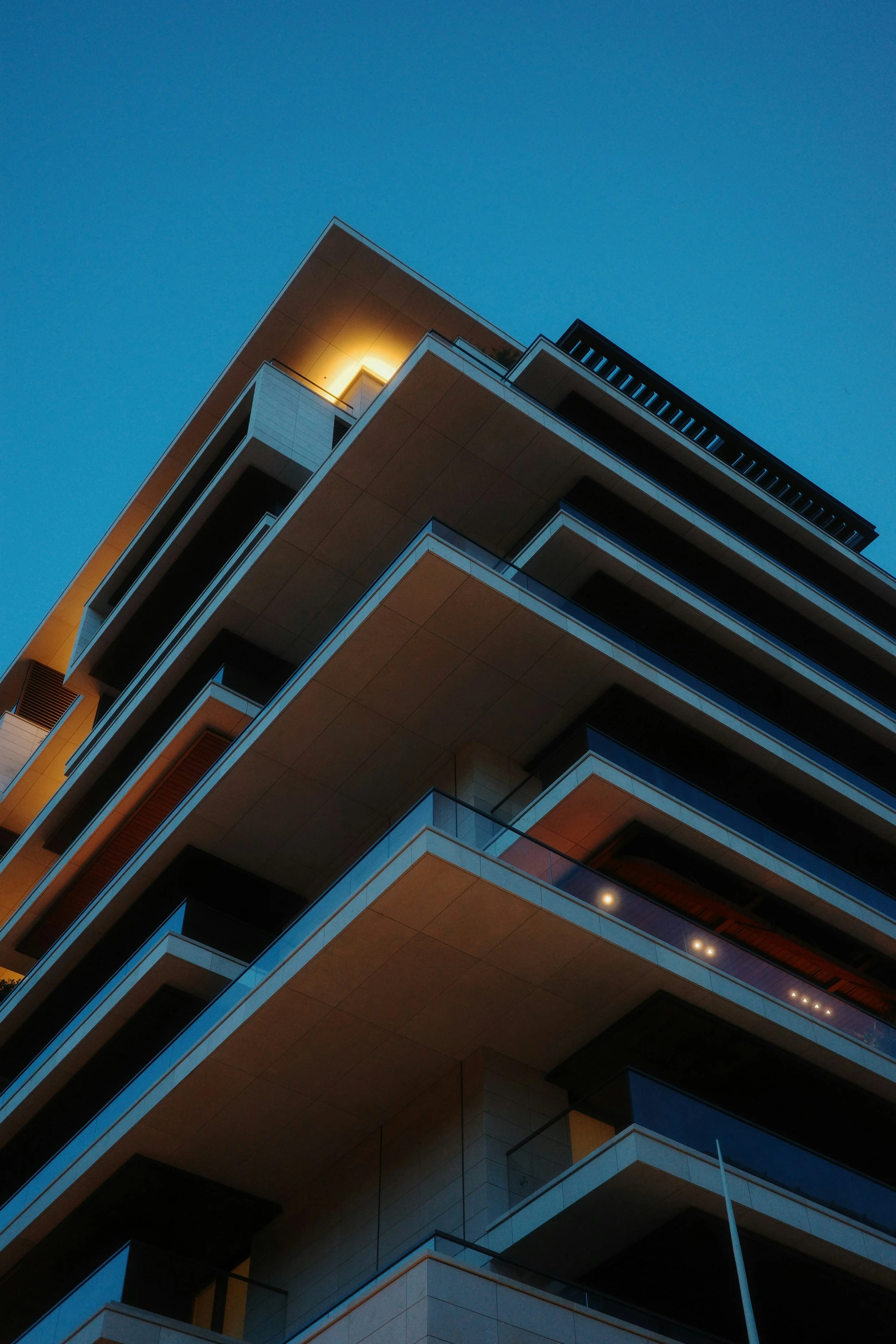 gebouw van onderaf
