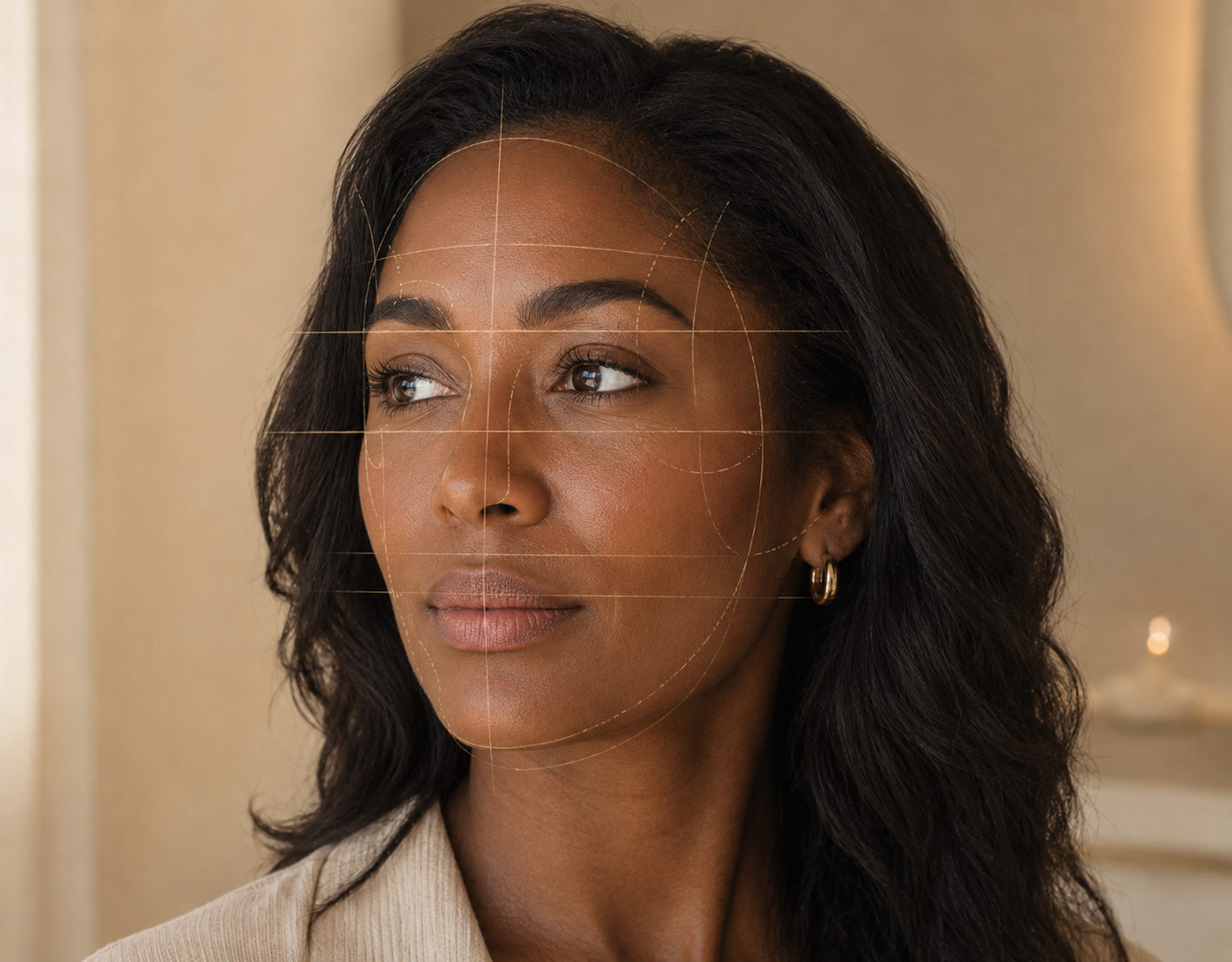 Facial balance, shape and proportion