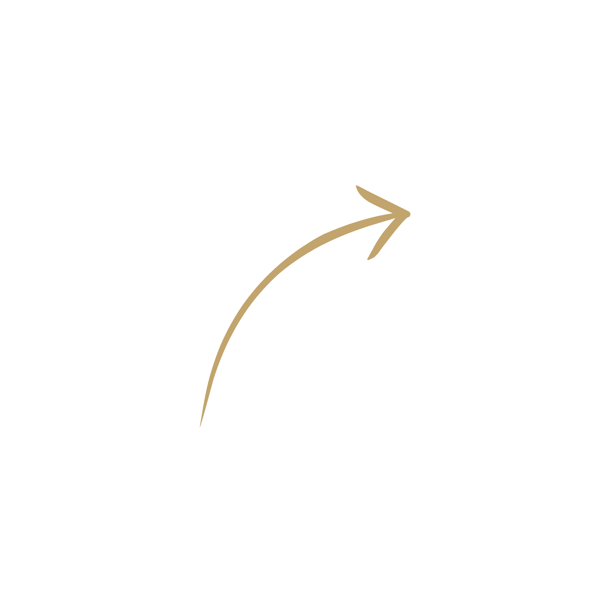 Black background with a beige arrow pointing to the right.