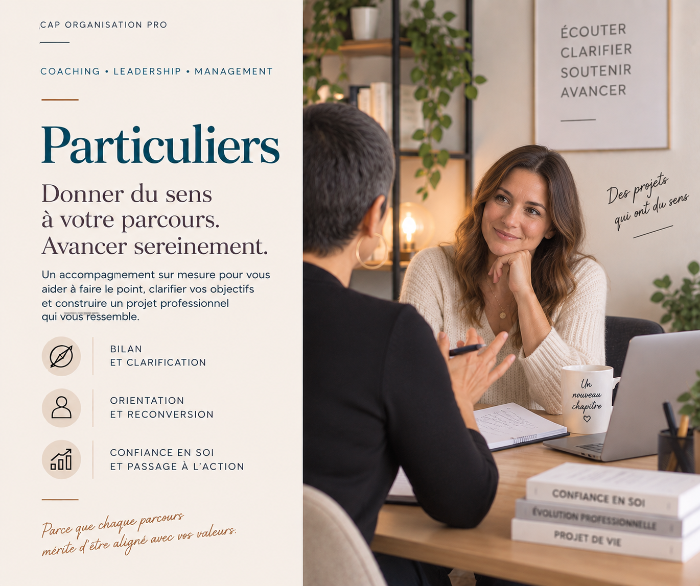 Virginie Bianchini accompagne les professionnels dans leur évolution, reconversion et projet professionnel à Toulon, en région PACA et à distance.
