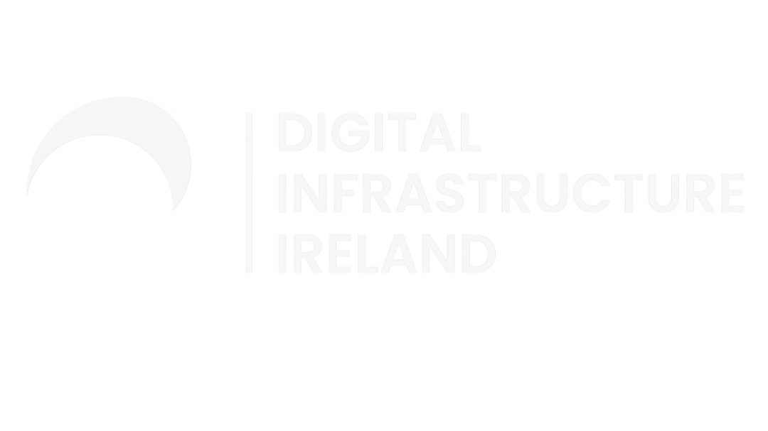 Logo of Digital Infrastructure Ireland, featuring a circular abstract design next to the text.