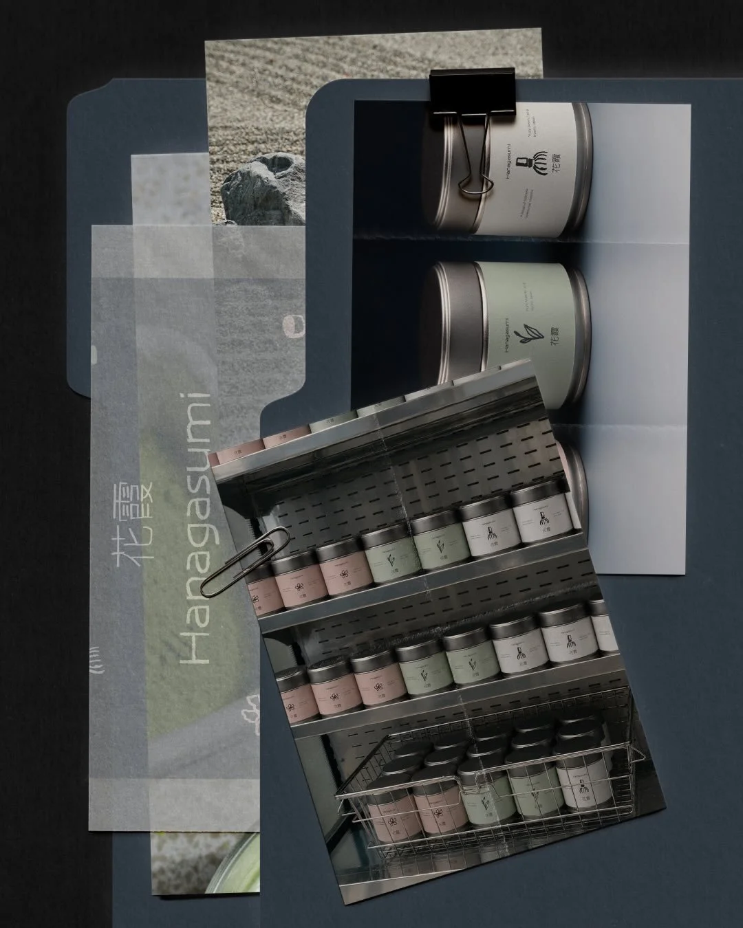 Hanagasumi is a conceptual matcha brand
This project explores a different side of matcha branding &mdash; away from loud greens and productivity culture, and towards calm, refinement, and stillness 😌
Instead of energy and urgency, Hanagasumi is abou