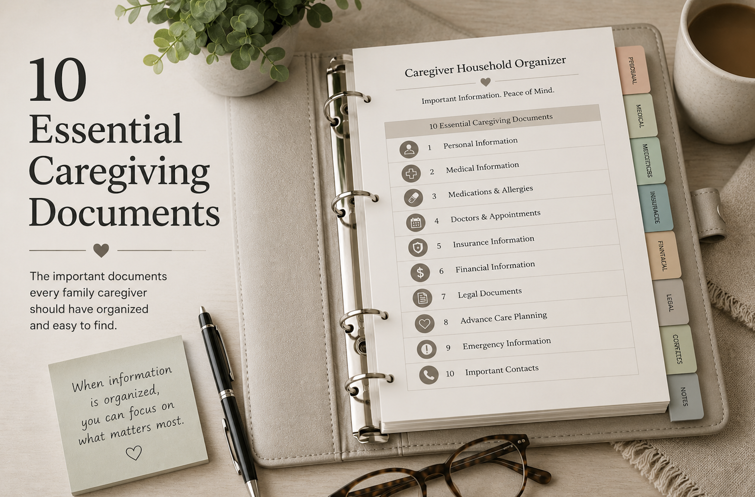 10 Essential Caregiving Documents