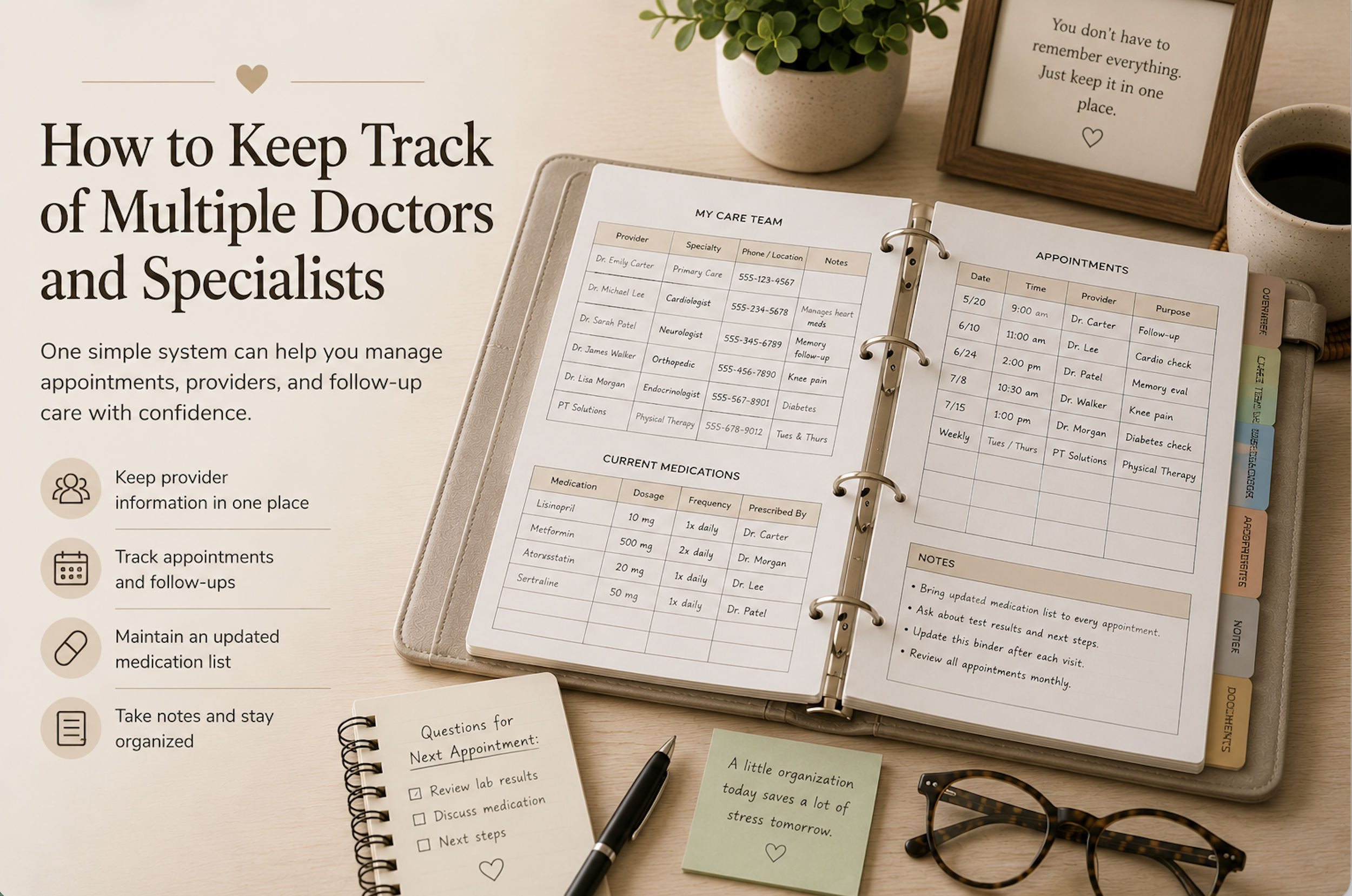 How to Keep Track of Multiple Doctors and Specialists