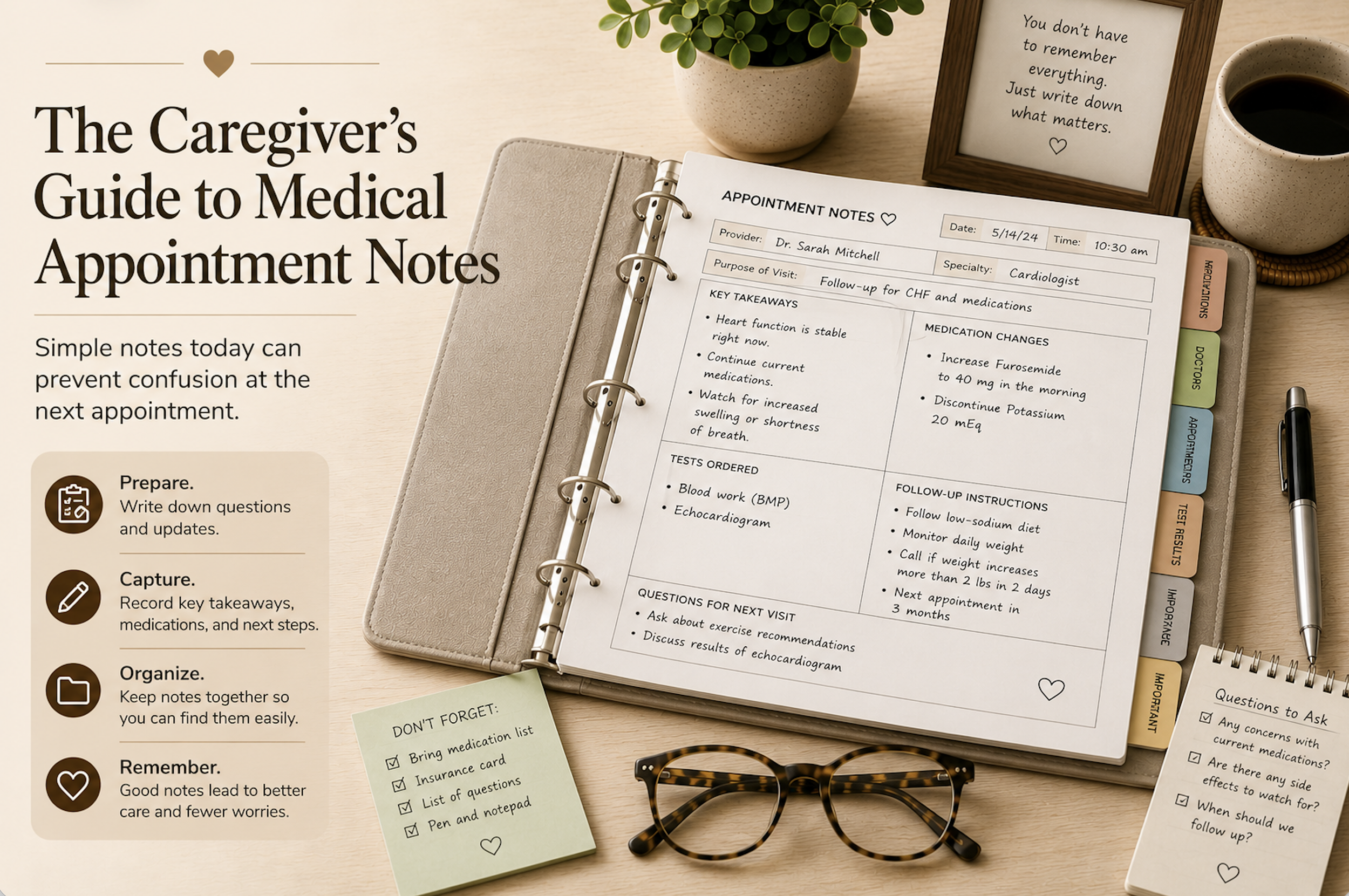 The Caregiver’s Guide to Medical Appointment Notes
