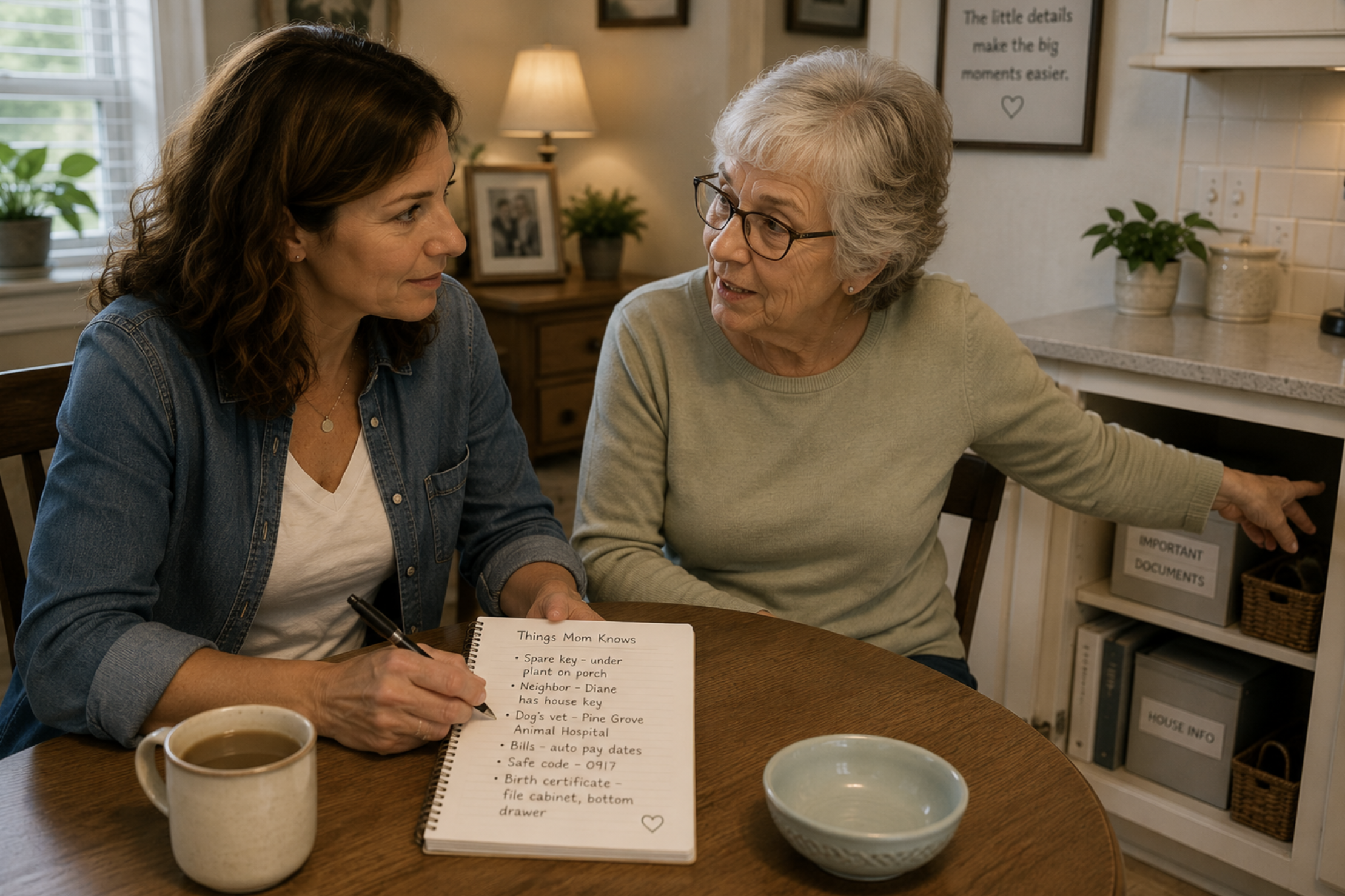 The Caregiving Information Nobody Thinks to Write Down