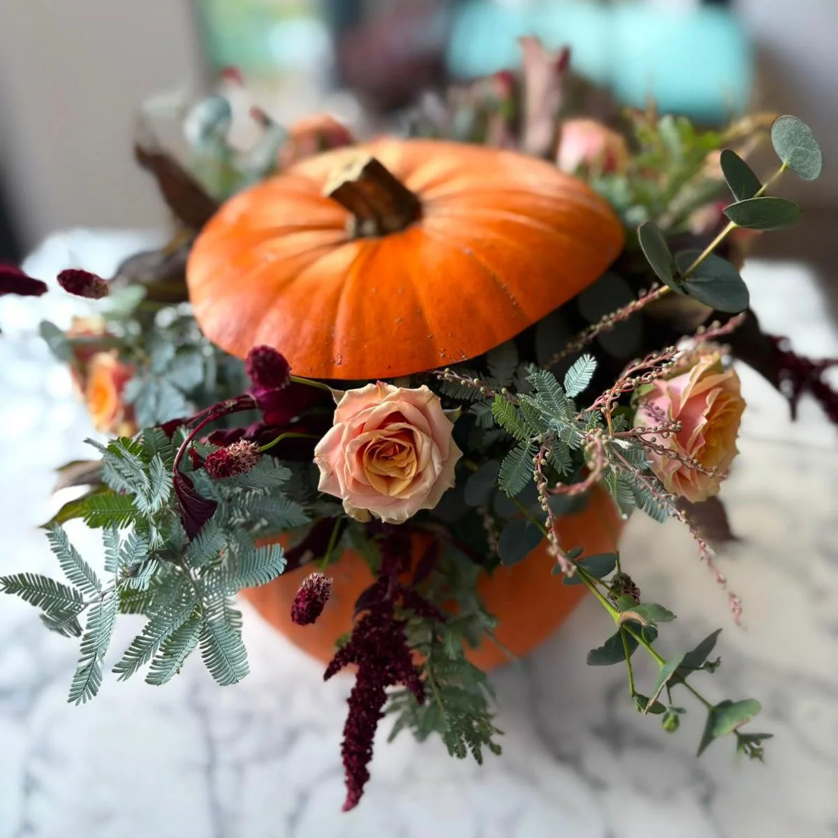 Halloween Pumpkin Floral Arrangement Workshop