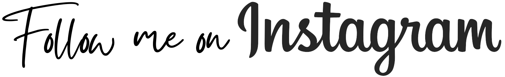 Black Instagram logo with cursive text.