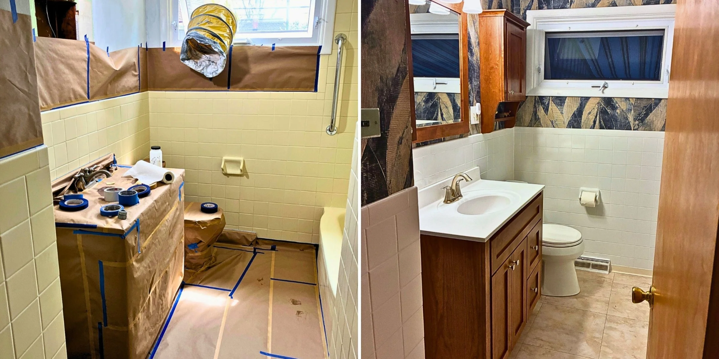 Bathroom Tile Refinishing Before & After