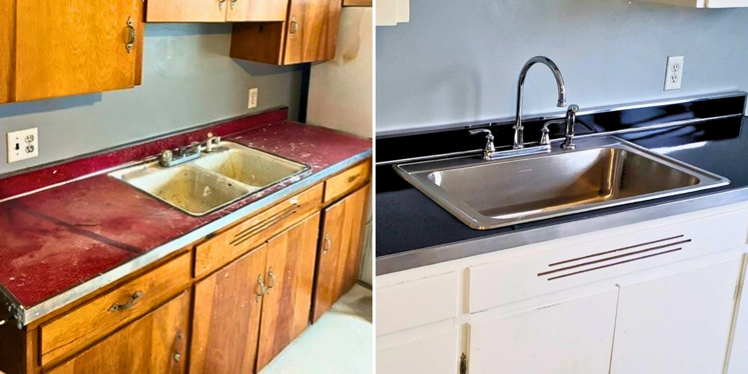 Kitchen Countertop Remodel Before & After