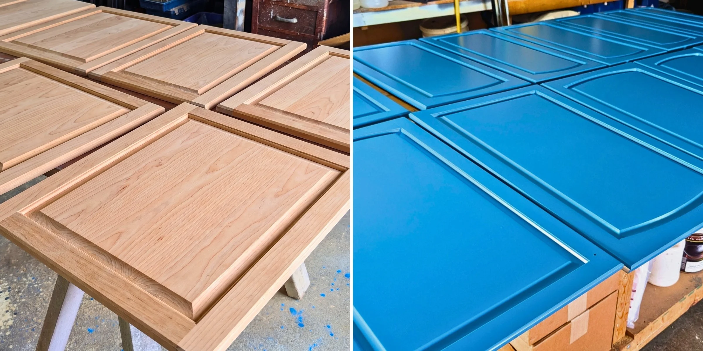 Cabinet Refinishing Before & After
