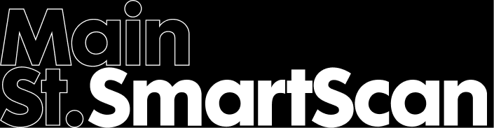 Main Street SmartScan logo in black and white.
