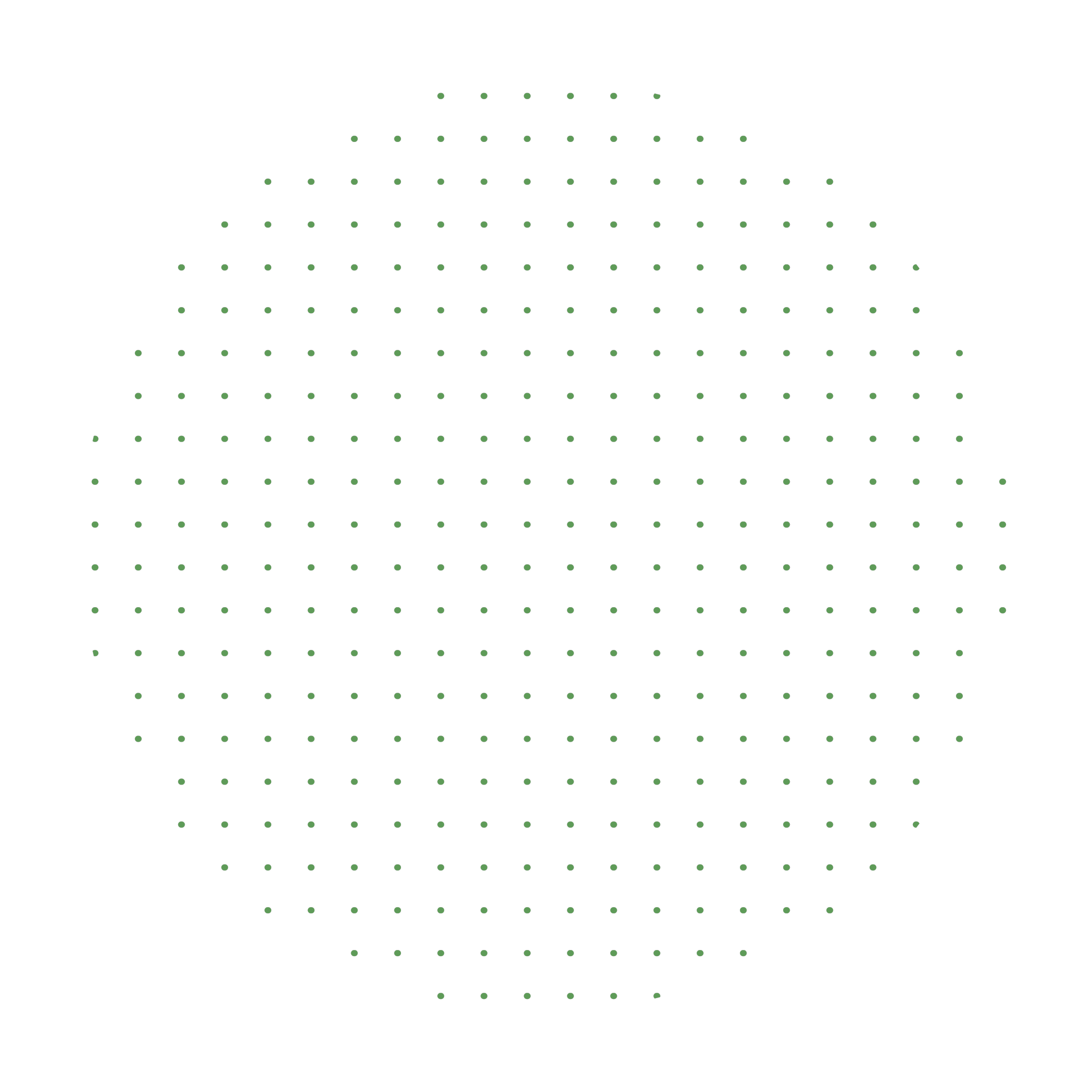 An animated circle made of dots.