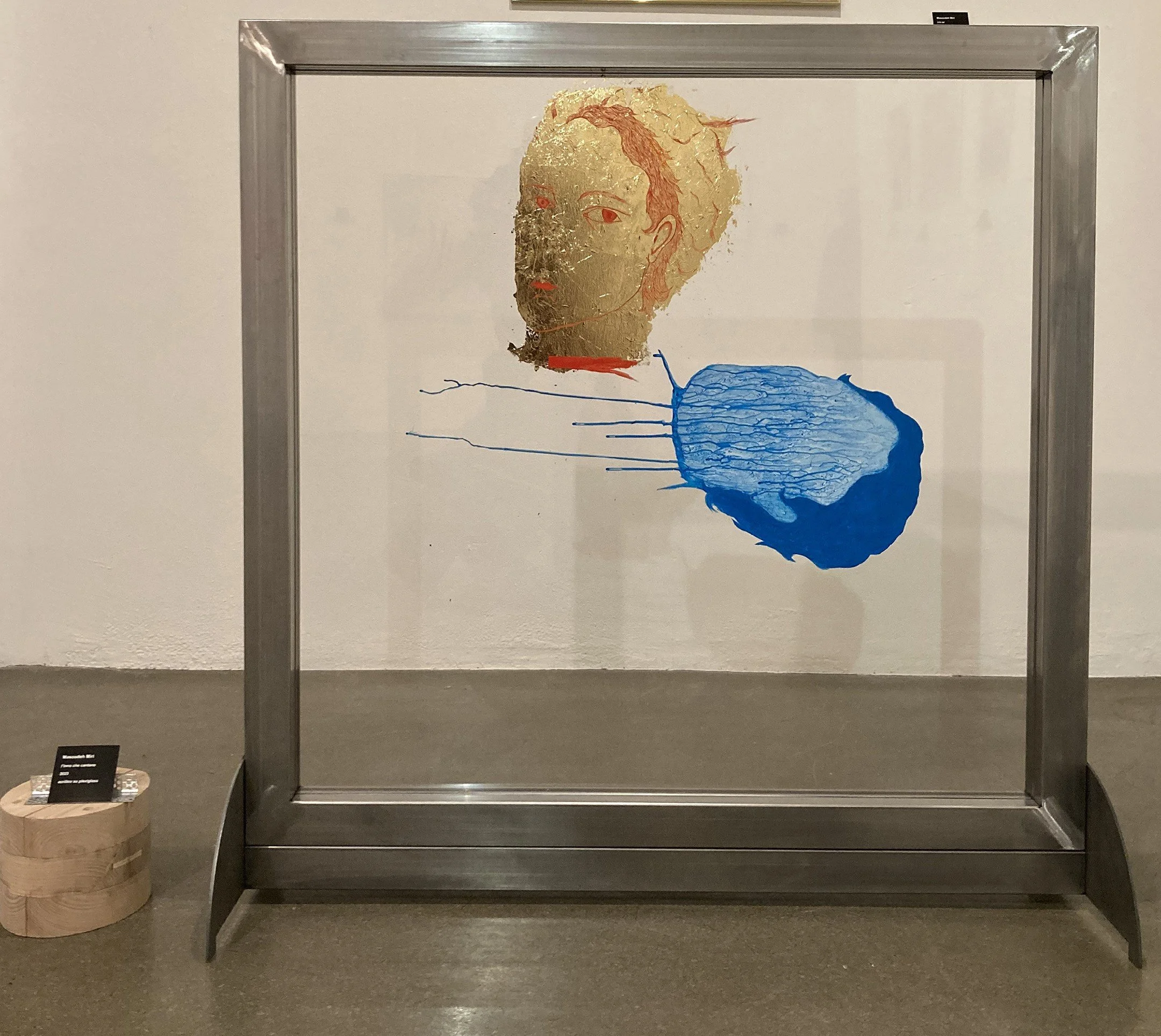 L’inno che cantano, 2023,
Acrylic on plexyglass,
100×100 cm