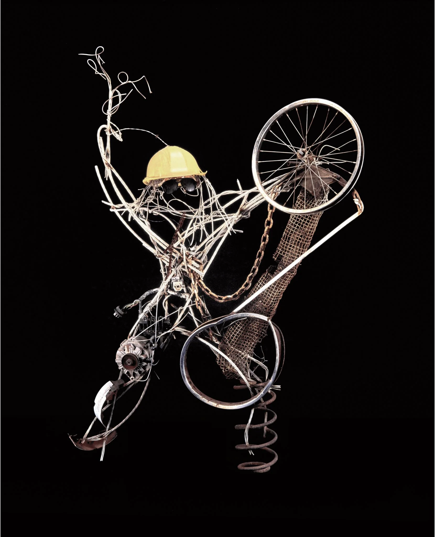 Power Man, 1985,
Welded found materials