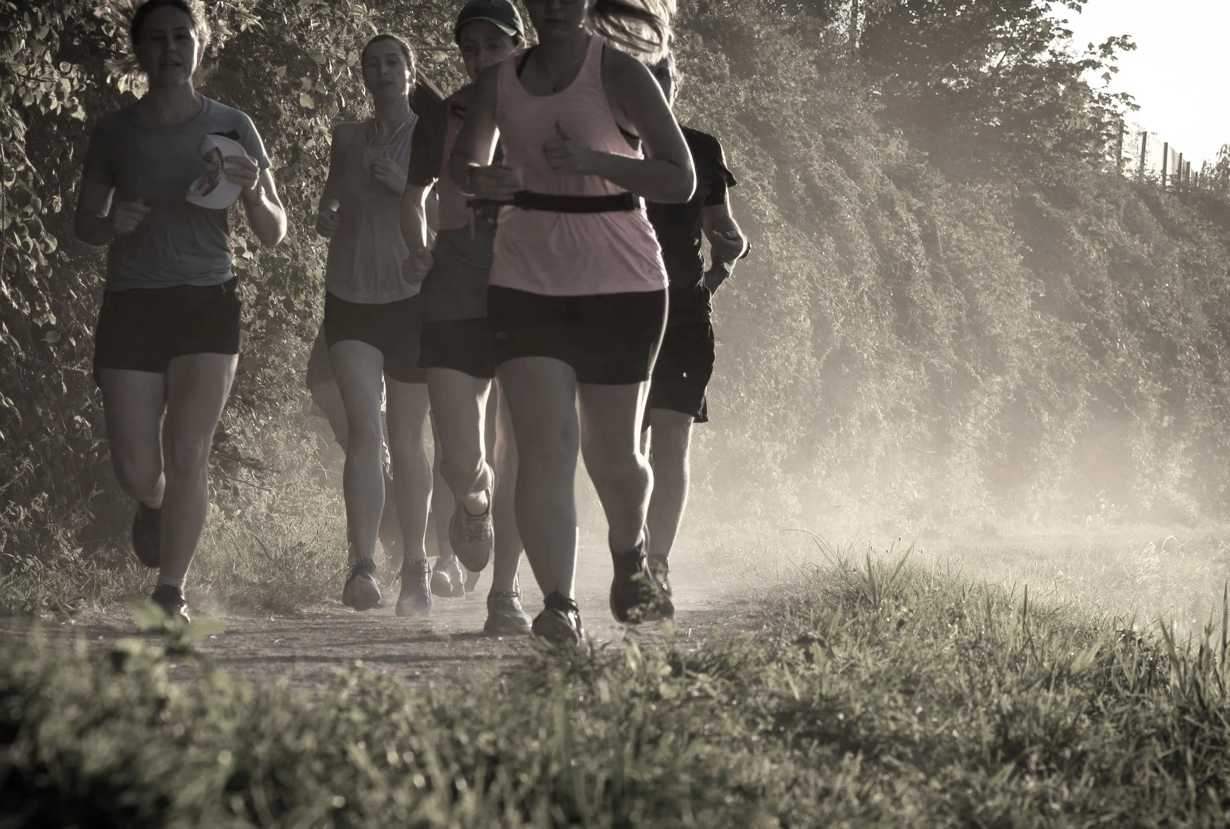 Women running free
