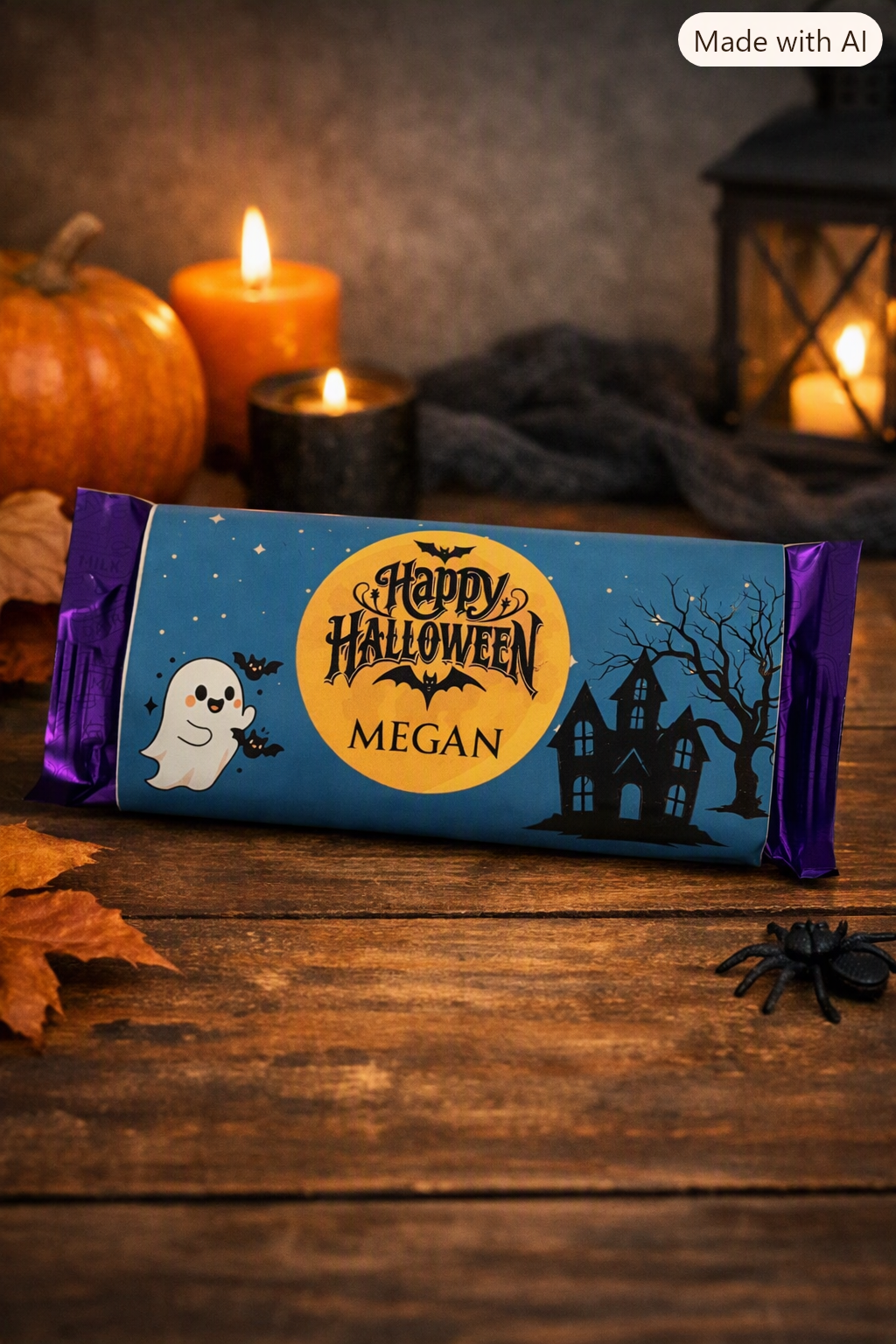 Halloween - haunted house chocolate bar wrapper.png