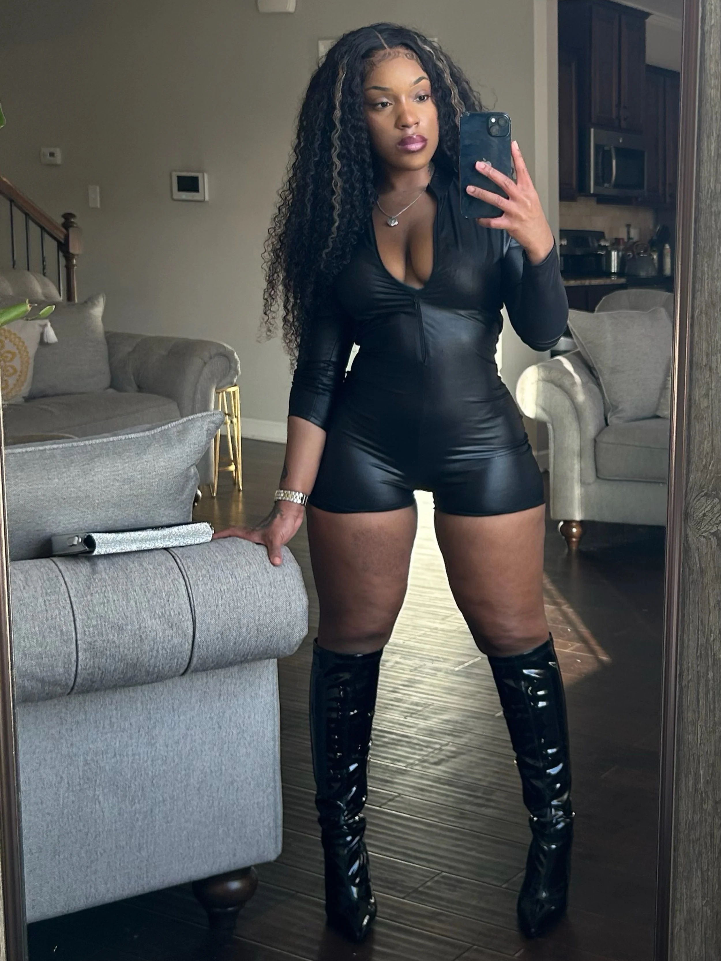 Long Sleeve Zip Up Romper