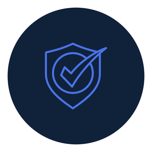An electric lightning bolt icon in light blue on a dark circular background.