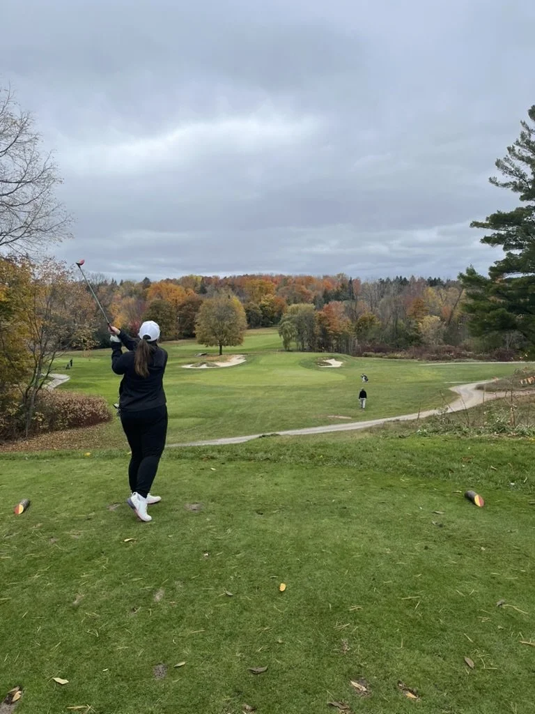 danielle cowley golf course fairway forward therapy