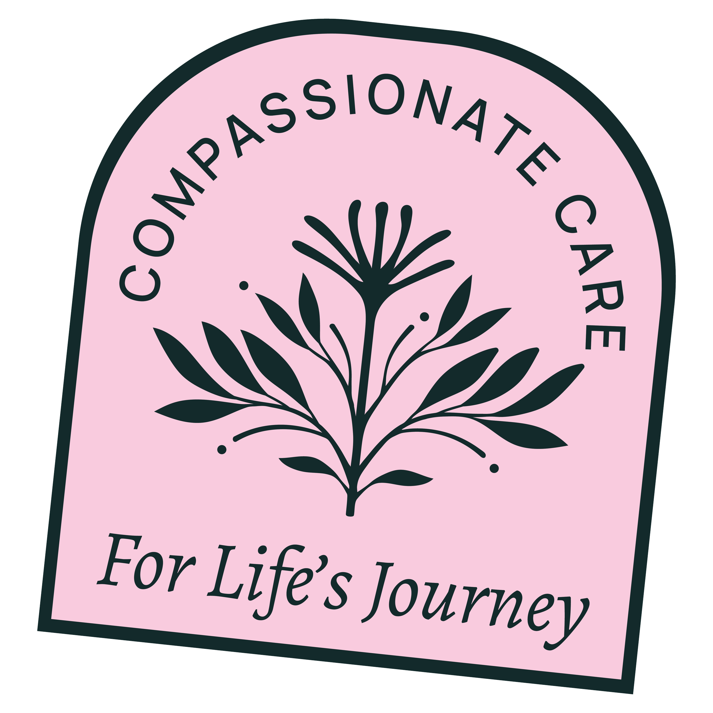 Compassionate Care for Life's Journey Decorative Badge