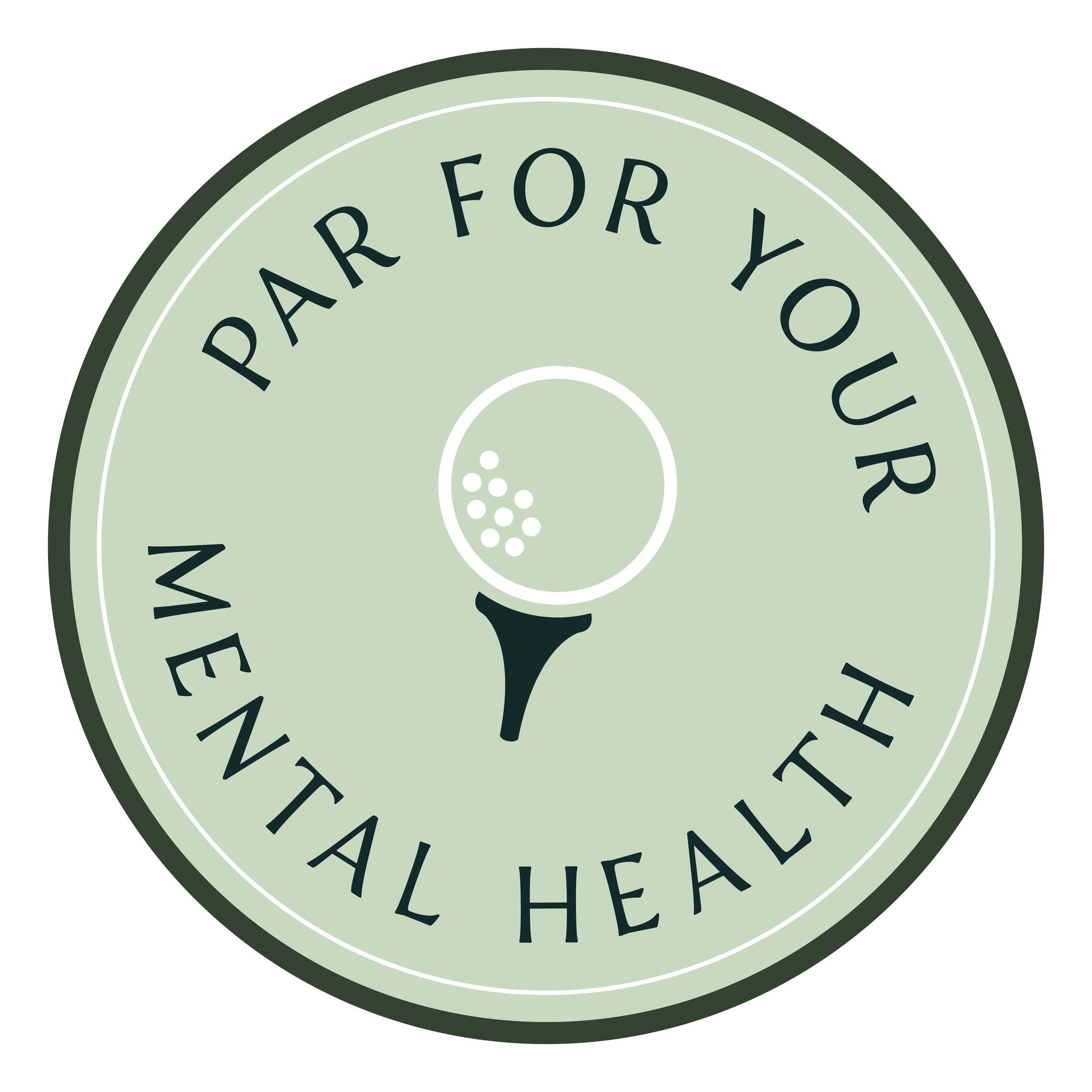 Par for your Mental Health Decorative Badge