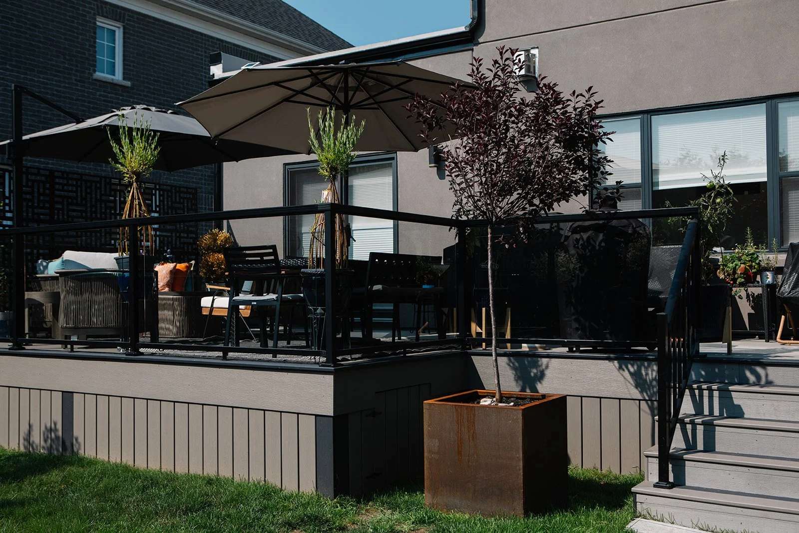 Custom deck construction in Cobourg