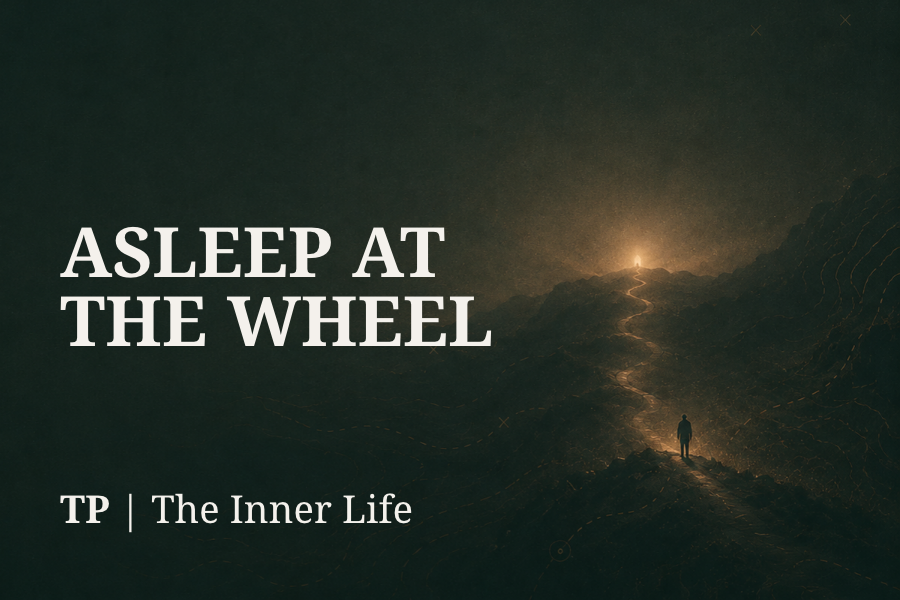 Asleep at the wheel.