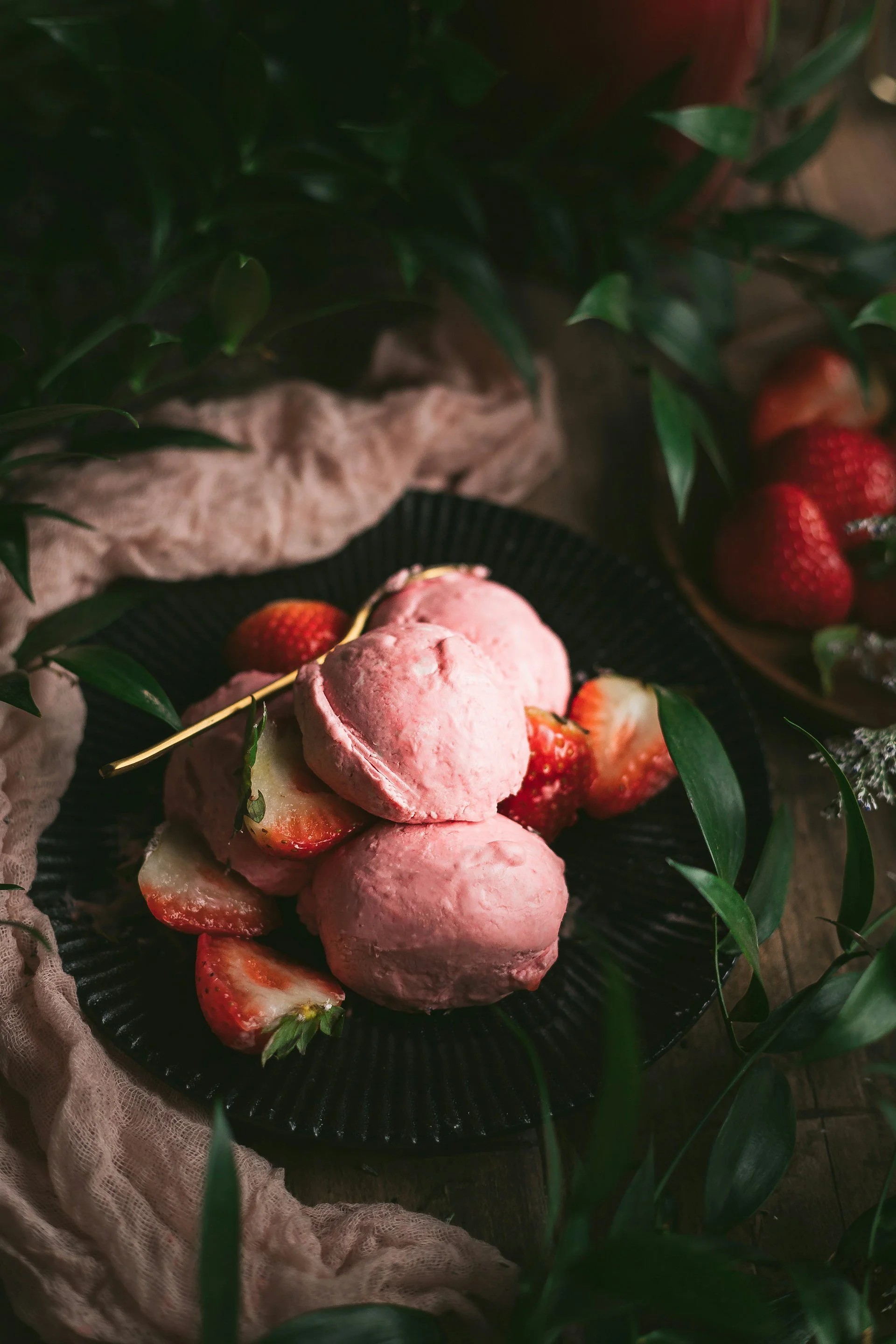 Helado  artesanal de Fresa