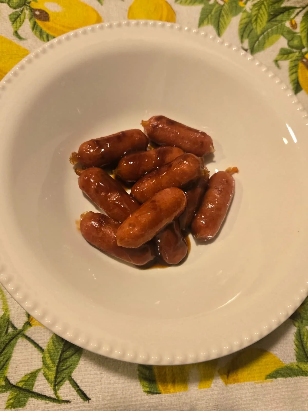 Salchichas en salsa BBQ