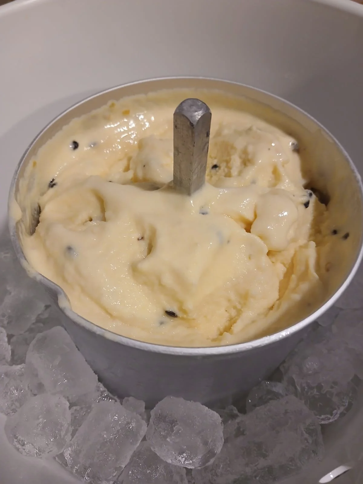 Helado artesanal de Maracuyá
