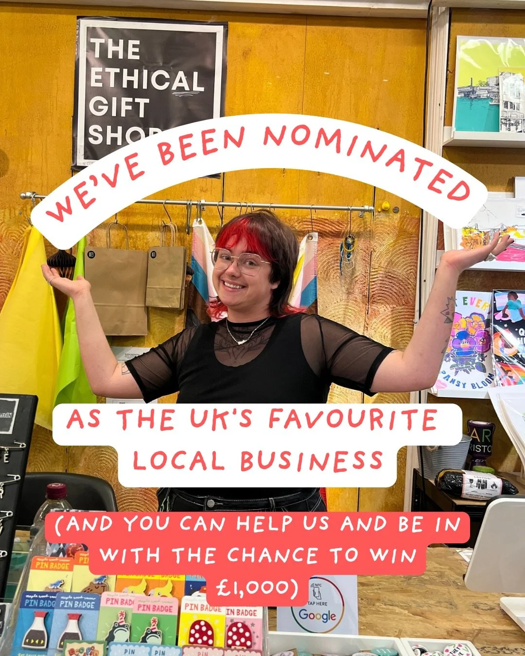 WOULD YOU BELIEVE IT?? We&rsquo;re up for The UK&rsquo;s favourite local business with @townandcitygiftcards - and you can help us out (and win a nice chunk of change). 

Just follow the link in our bio/Linktree and fill out the form, pop us down as 