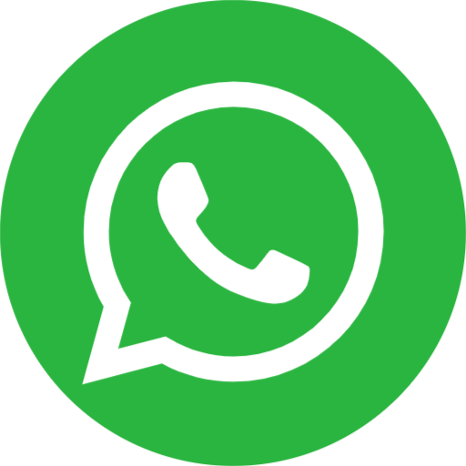 WhatsApp logo with a green background and white speech bubble containing a phone icon.