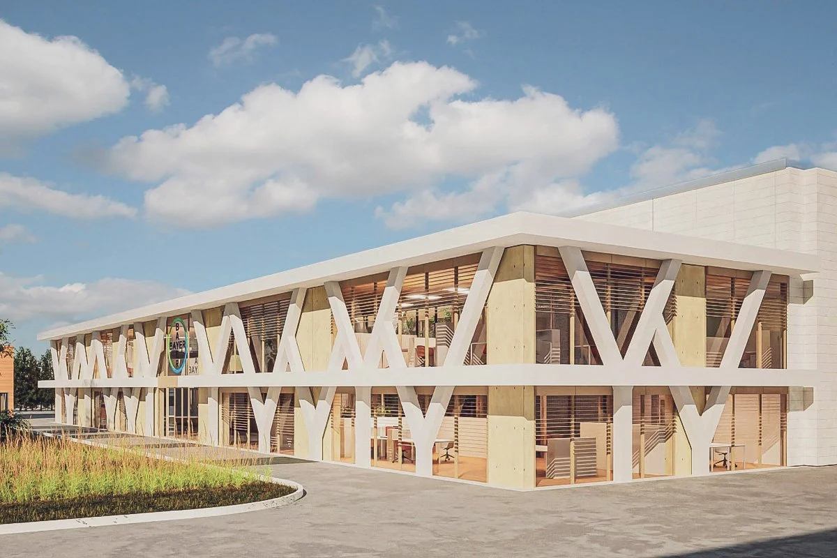 Bâtiment tertiaire et bureaux conçu par Izea Studio, architecture contemporaine dédiée aux activités économiques et aux espaces de travail.