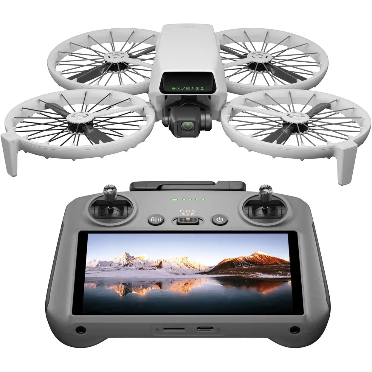 DJI Flip Drone con control remoto RC de 2 pantallas, cámara 4K UHD