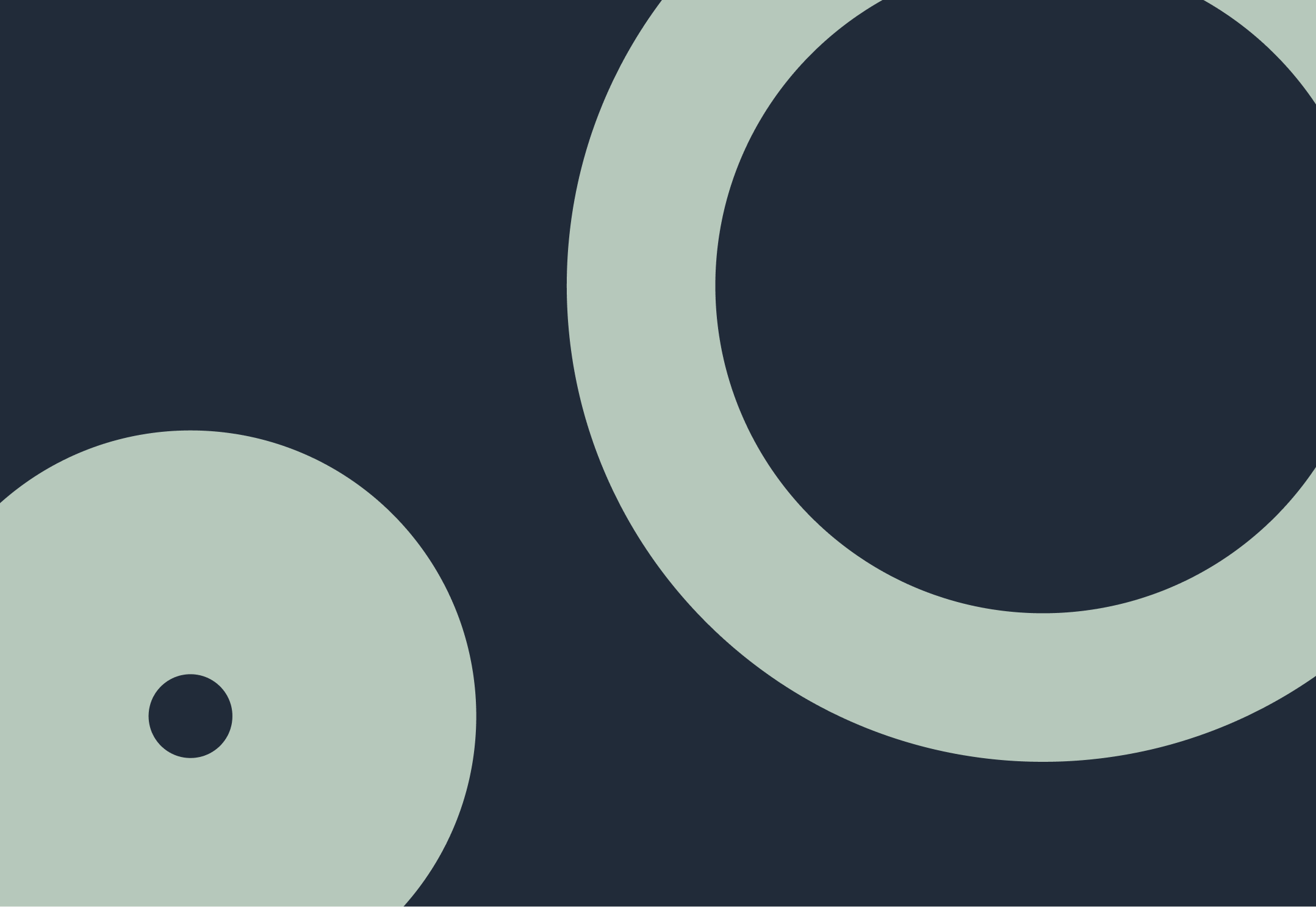 Abstract geometric pattern with overlapping circles in shades of light green and dark blue.