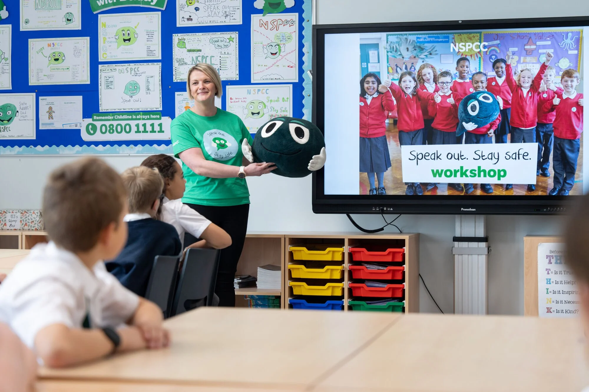 School children in an NSPCC workshop (Image credit: NSPCC).